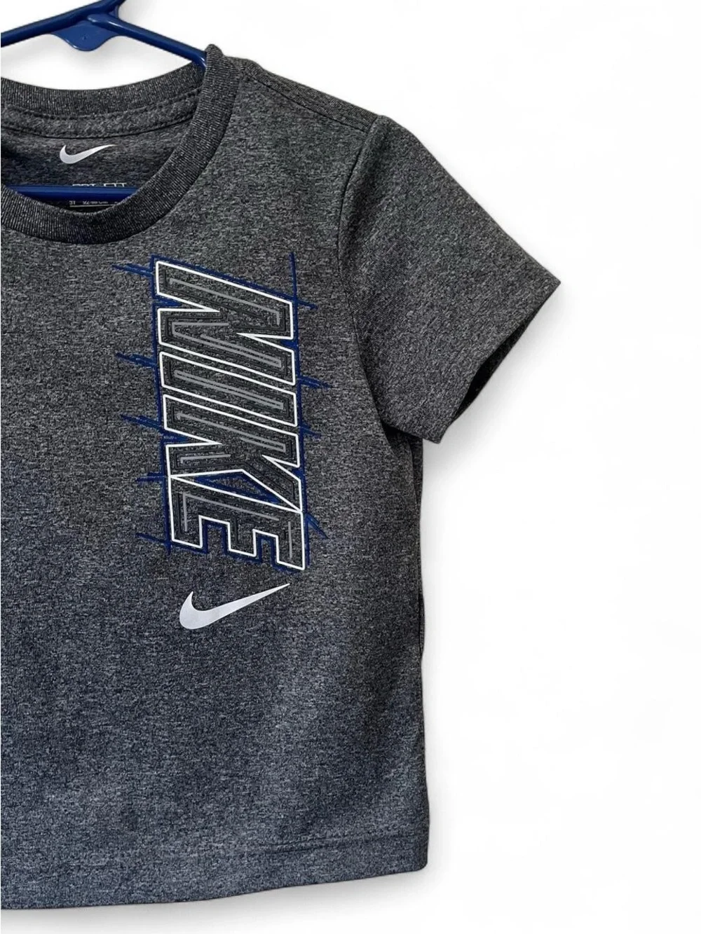 Toddler Boy 3T Short Sleeve Nike Graphic Logo T-Shirt Moisture Wicking Athletic